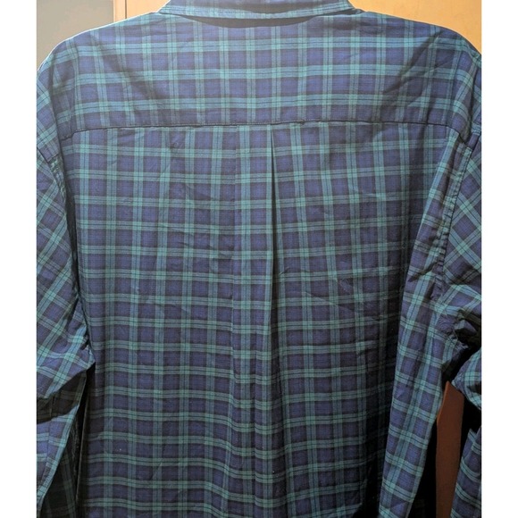 Vineyard Vines Whale Shirt Mens XL Blue & Green Classic Plaid Long Sleeve Cotton - Picture 8 of 12